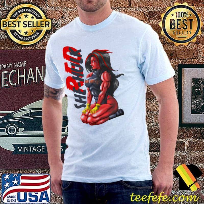 Fanart she Hulk red classic shirt Fanart she Hulk red classic shirt