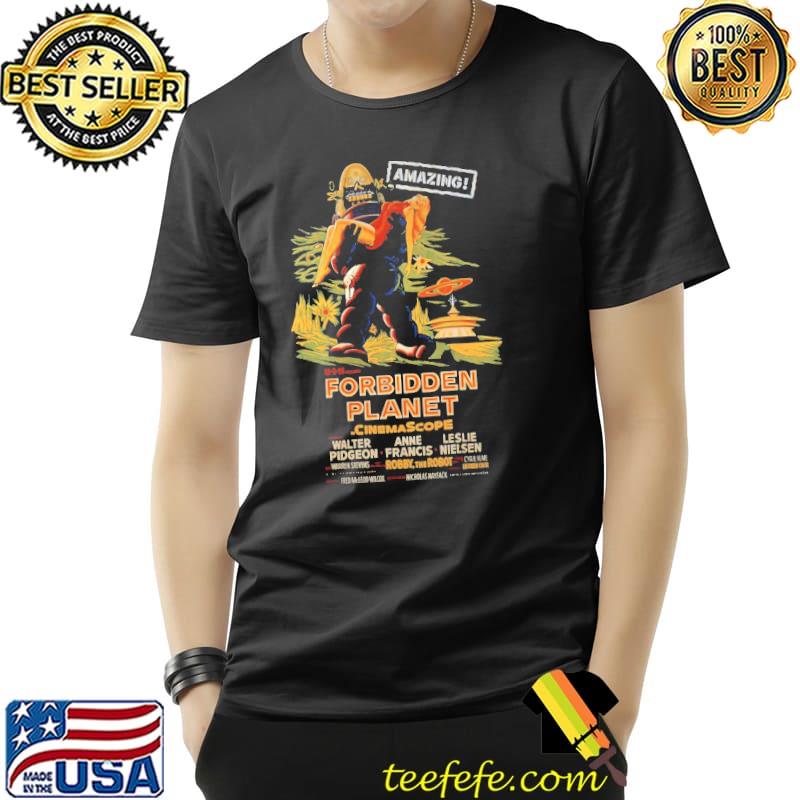 Forbidden planet poster amazing art classic shirt