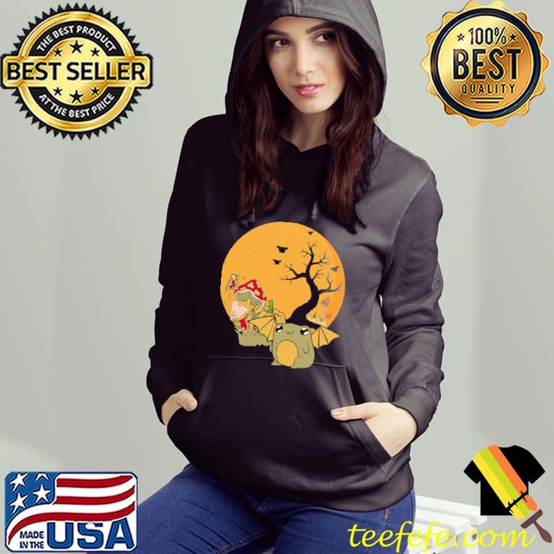 Frog bat cottagecore aesthetic halloween mushroom pumpkin classic s Hoodie Frog bat cottagecore aesthetic halloween mushroom pumpkin classic s Hoodie