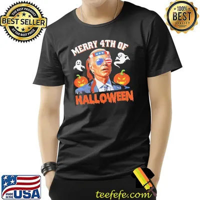 Funny happy 4th of july antI Joe Biden funny halloween trending shirt