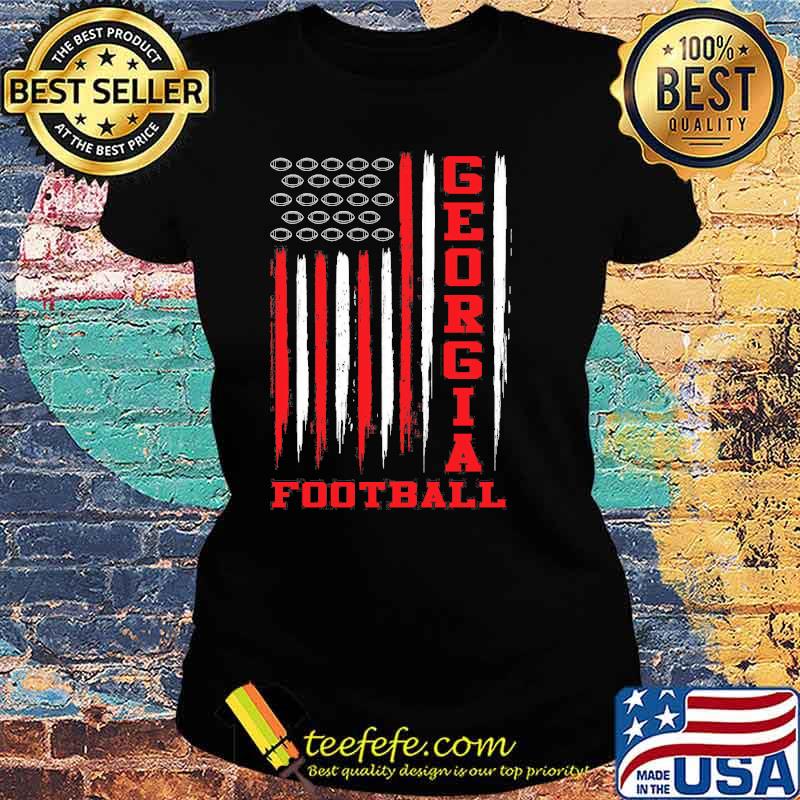 Georgia Football Flag Shirt Ladies tee Georgia Football Flag Shirt Ladies tee
