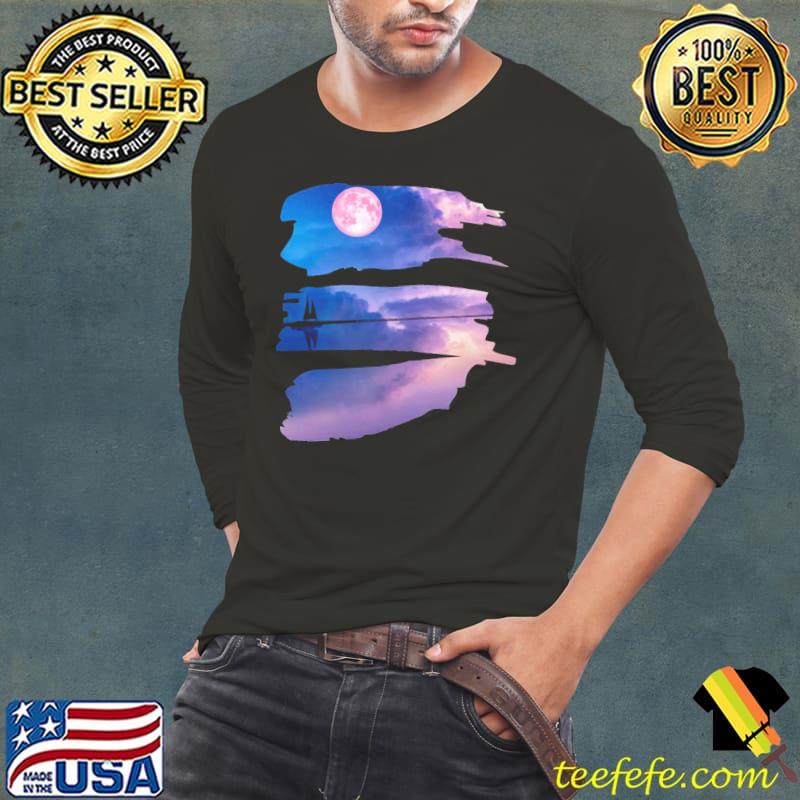 Georgia okeeffe pink moon over water classic s Long Sleeve Tee Georgia okeeffe pink moon over water classic s Long Sleeve Tee