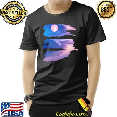 Georgia okeeffe pink moon over water classic shirt