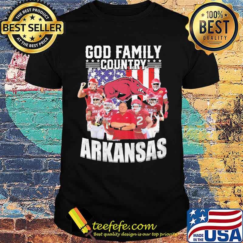 God Family Country Arkansas Shirt God Family Country Arkansas Shirt