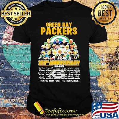 Green Bay Packers 103rd Anniversary Thank You For The Memories Shirt