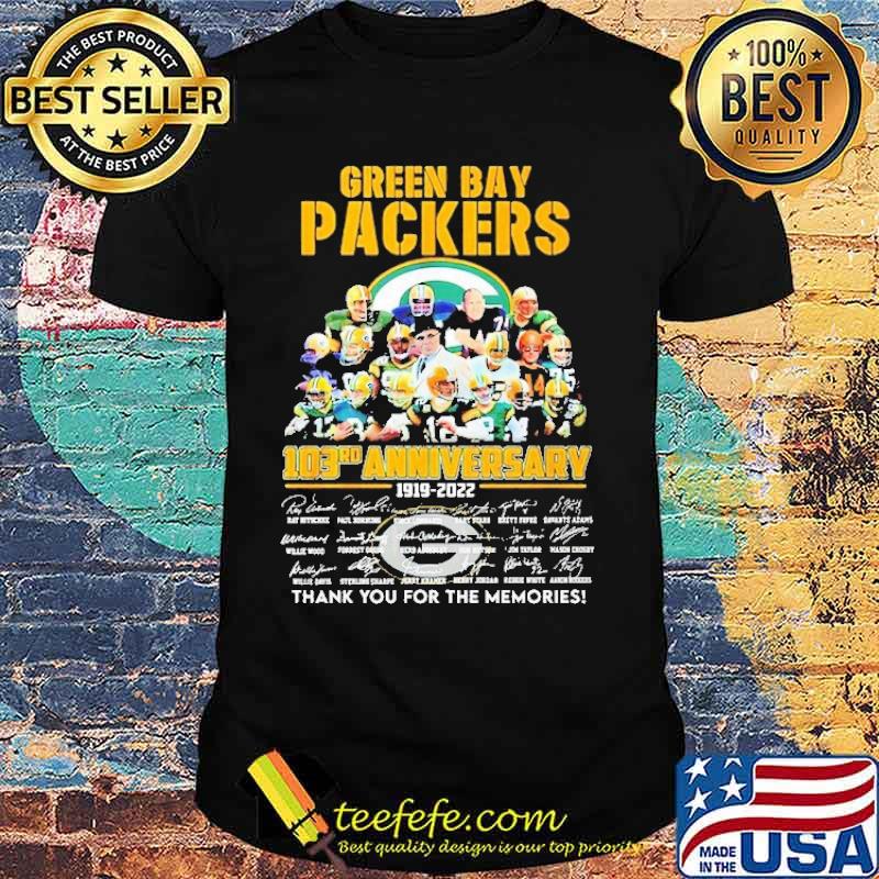 Green Bay Packers 103rd anniversary tshirt