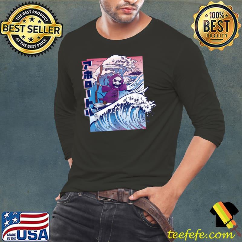 Grim Reaper Surfer Halloween T-Shirt Long Sleeve Tee Grim Reaper Surfer Halloween T-Shirt Long Sleeve Tee