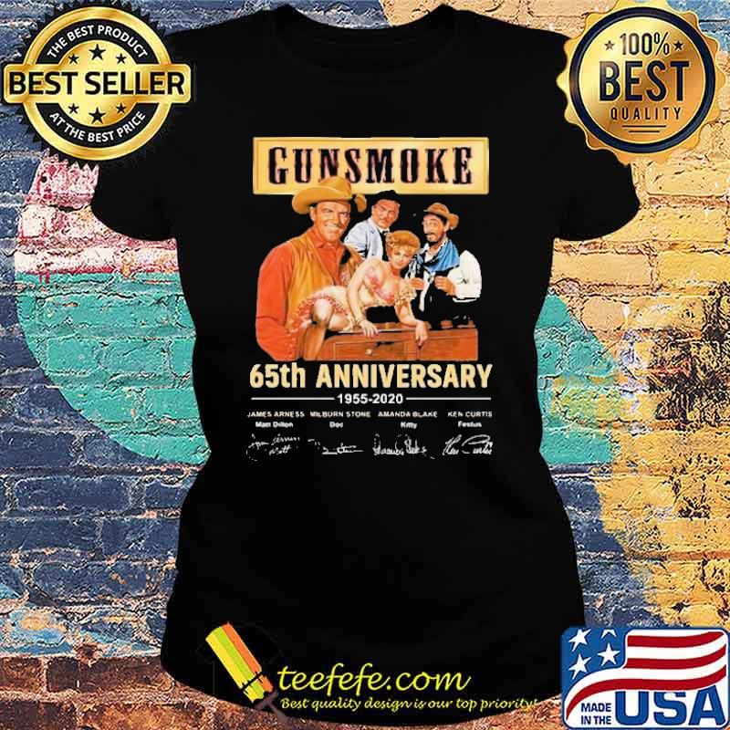 Gunsmoke 65th Anniversary 1955 2022 Shirt Ladies tee Gunsmoke 65th Anniversary 1955 2022 Shirt Ladies tee