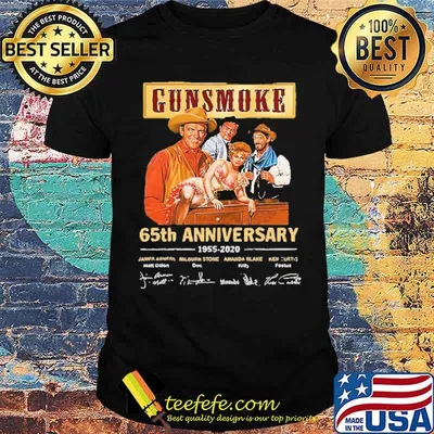 Gunsmoke 65th anniversary signatures shirt