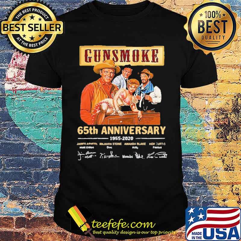 Gunsmoke 65th anniversary signatures shirt Gunsmoke 65th anniversary signatures shirt