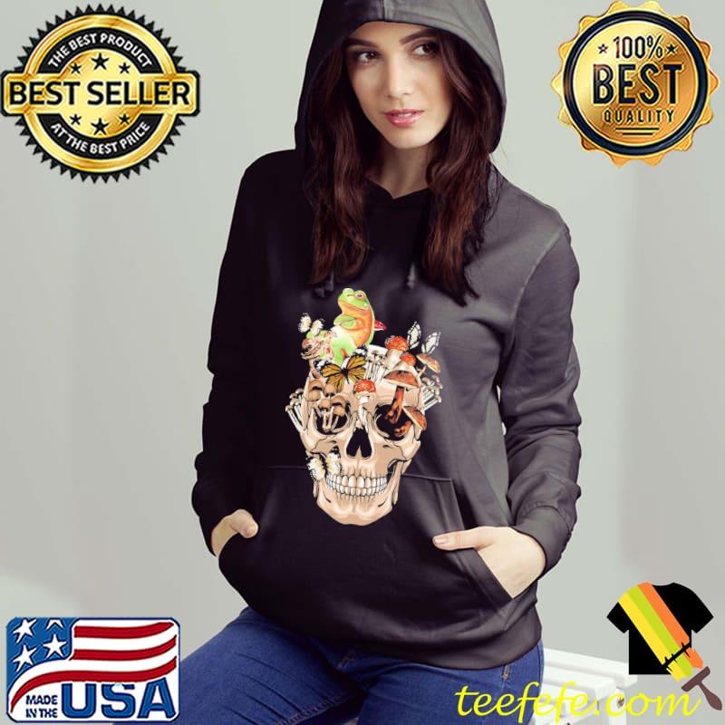 Halloween cottagecore frog vintage skull classic s Hoodie Halloween cottagecore frog vintage skull classic s Hoodie
