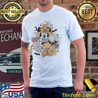Halloween disney minnie flora minnie mouse halloween classic shirt