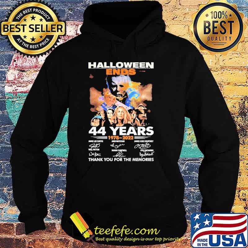 Halloween Ends 44 Years 1978 2022 Thank You For THe Memories Shirt Hoodie Halloween Ends 44 Years 1978 2022 Thank You For THe Memories Shirt Hoodie