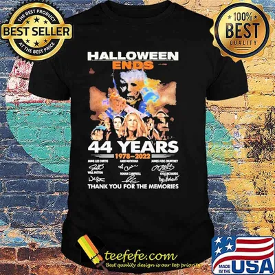 Halloween Ends 44 Years 1978 2022 Thank You For THe Memories Shirt