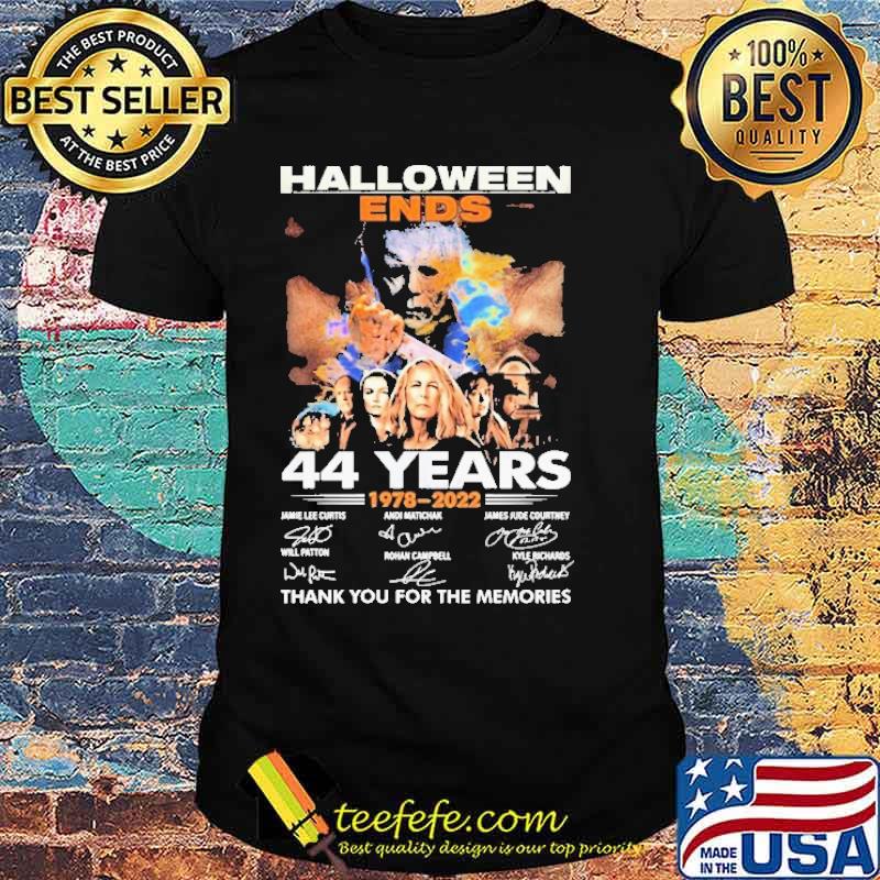 Halloween Ends 44 Years 1978 2022 Thank You For THe Memories Shirt