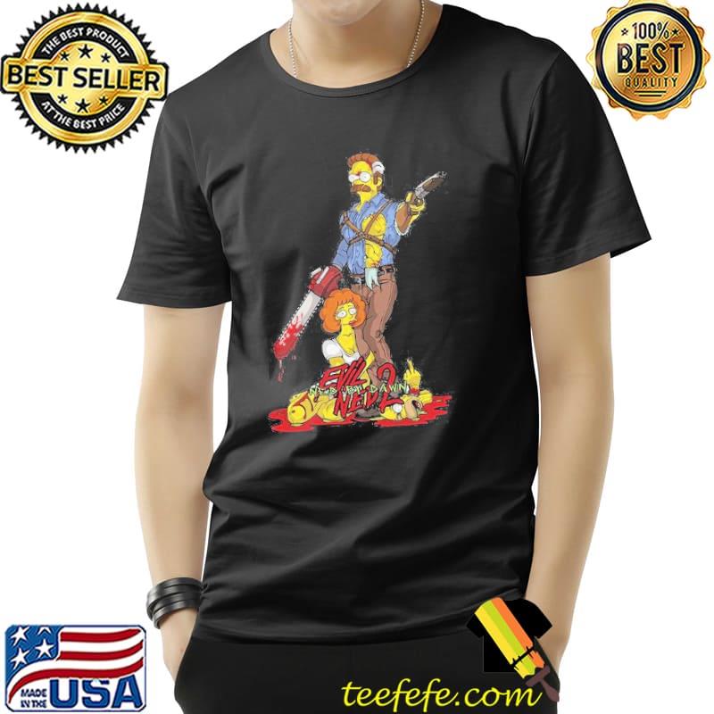 Halloween evil ned simpson movie inspired trending shirt
