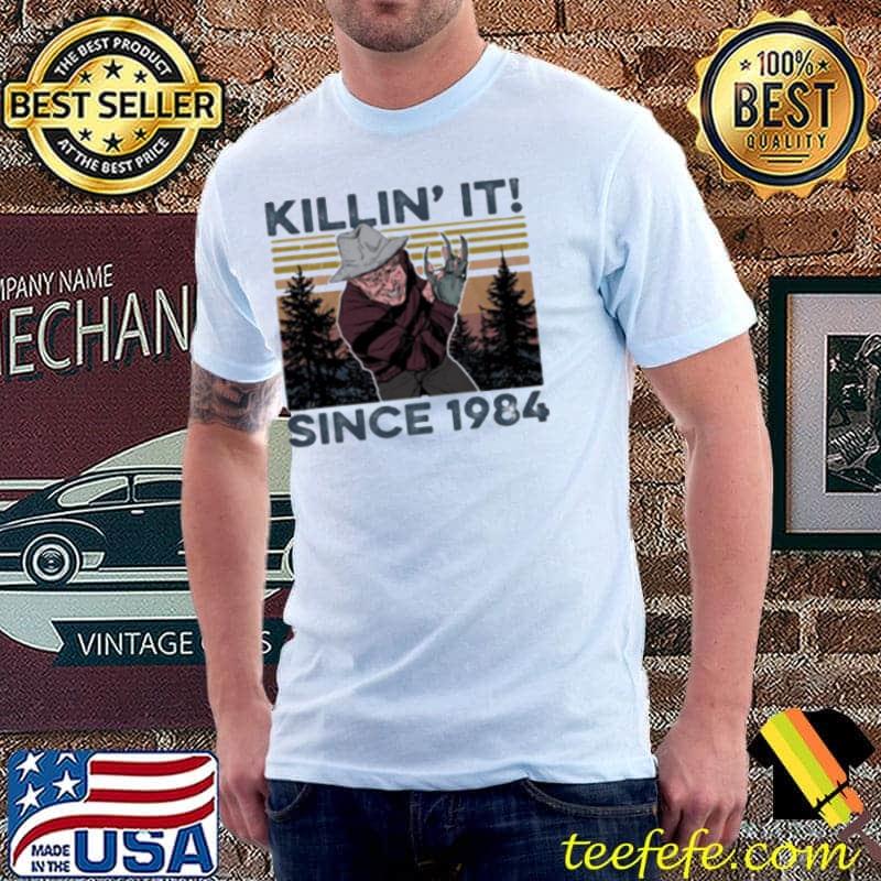 Halloween freddy krueger killin it since 1978 vintage retro mountain freddy krueger shirt Halloween freddy krueger killin it since 1978 vintage retro mountain freddy krueger shirt