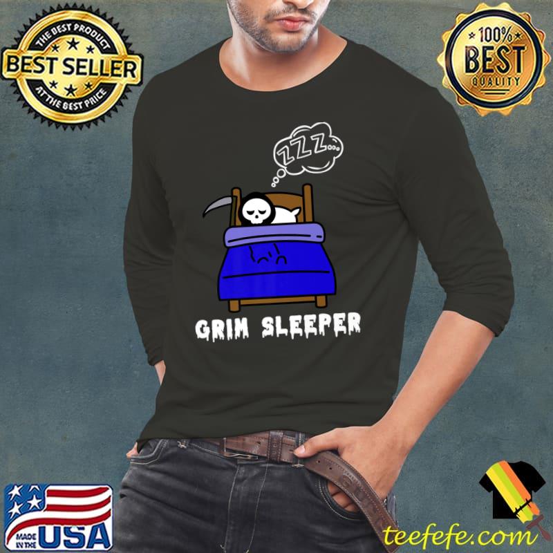 Halloween Grim Sleeper Grim Reaper T-Shirt Long Sleeve Tee Halloween Grim Sleeper Grim Reaper T-Shirt Long Sleeve Tee