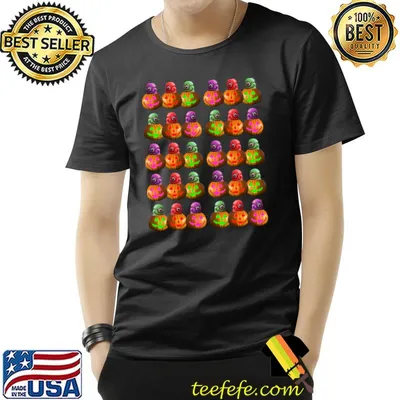 Halloween Scary Evil Pumpkin Head T-Shirt