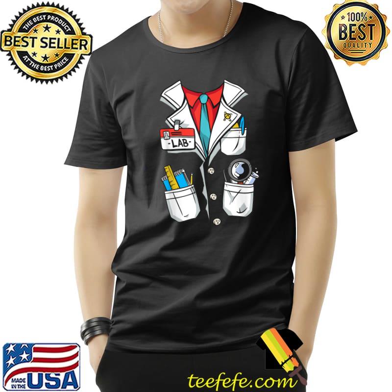 Halloween White Lab Coat Costume Science T-Shirt Halloween White Lab Coat Costume Science T-Shirt