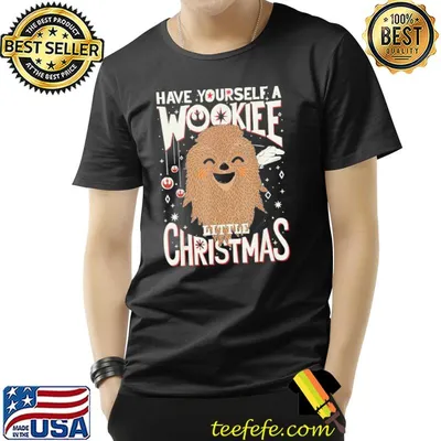 Have yourself a wookiee little christmas sketched Star wars wookiee chewbacca classic shirt