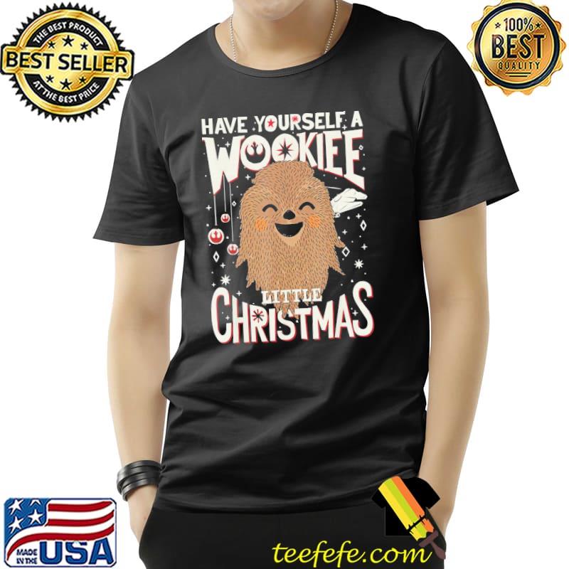 Have yourself a wookiee little christmas sketched Star wars wookiee chewbacca classic shirt