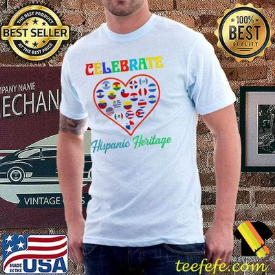 Hispanic heritage month 2022 national latino countries flag shirt