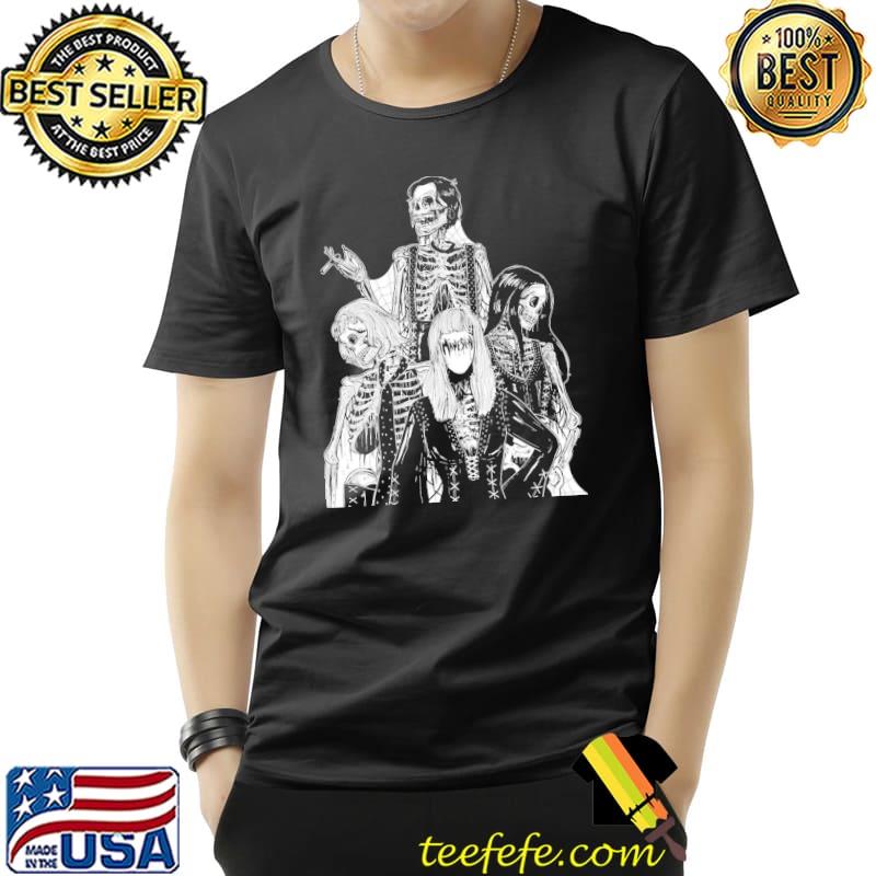 Horror måneskin skeletons shirt