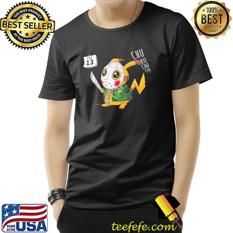 Horror Pikachu Pokemon halloween jason voorhees trending shirt