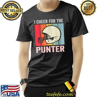 I Cheer For The Punter Helmet Football Vintage T-Shirt