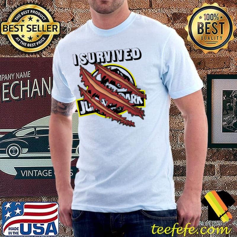 I survived jurassic park logo classic shirt