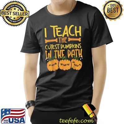 I Teach The Cutest Pumpkins In The Patch Funny Teacher T-Shirt