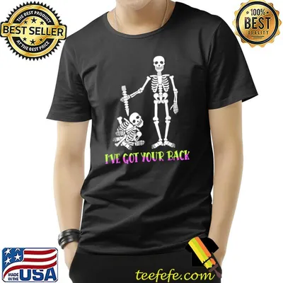 I've Got Your Back Halloween Party Costume Skeleton T-Shirt