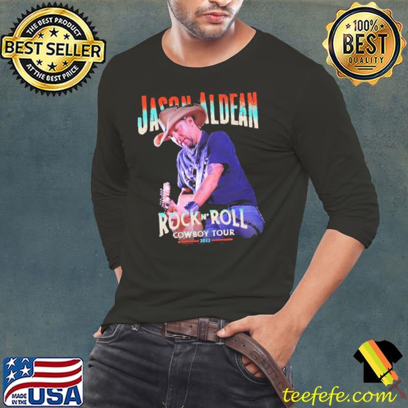 Jason aldean rock and roll cowboy tour 2022 trending classic s Long Sleeve Tee Jason aldean rock and roll cowboy tour 2022 trending classic s Long Sleeve Tee