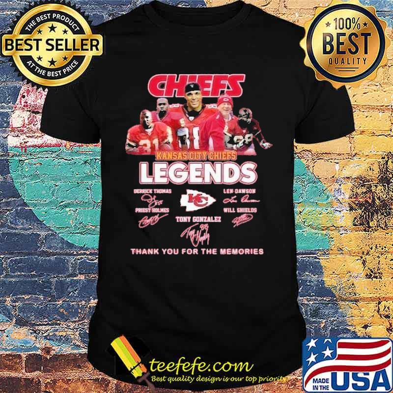 Kansas City Chiefs legend thank for memories signatures shirt Kansas City Chiefs legend thank for memories signatures shirt