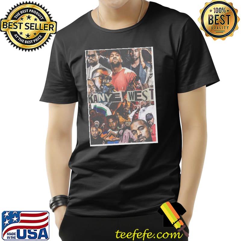 Kanye west collage retro illustration classic shirt
