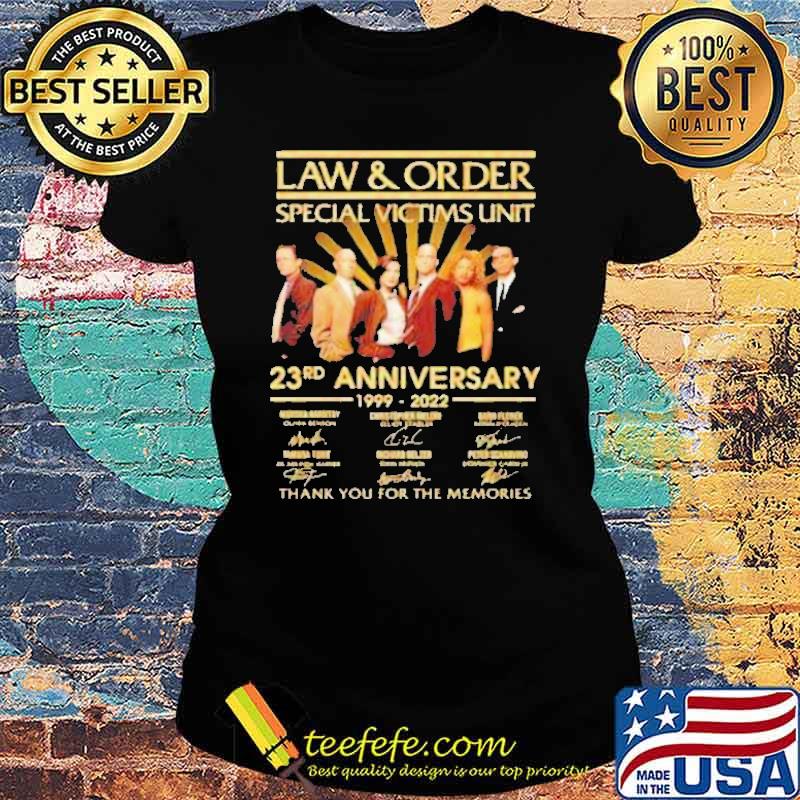 Law And Order Special Victims Unit 23rd Anniversary Shirt Ladies tee Law And Order Special Victims Unit 23rd Anniversary Shirt Ladies tee
