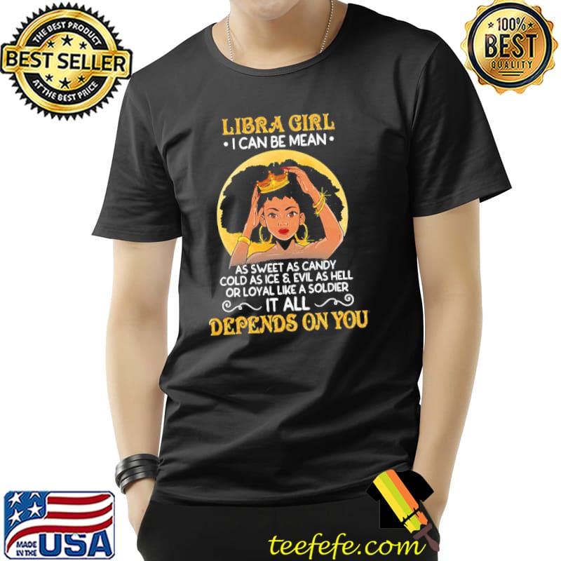 Libra girls black queen september october birthdays trending classic shirt