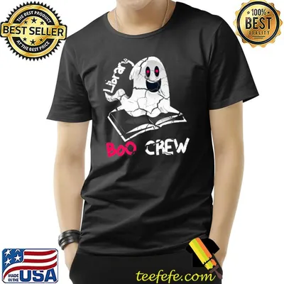 Library Boo Crew Halloween Book Librarian T-Shirt