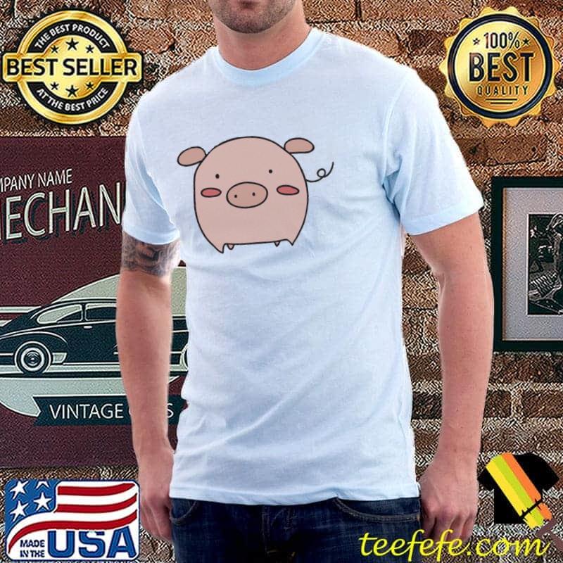 Little pink gy funny pig design classic shirt