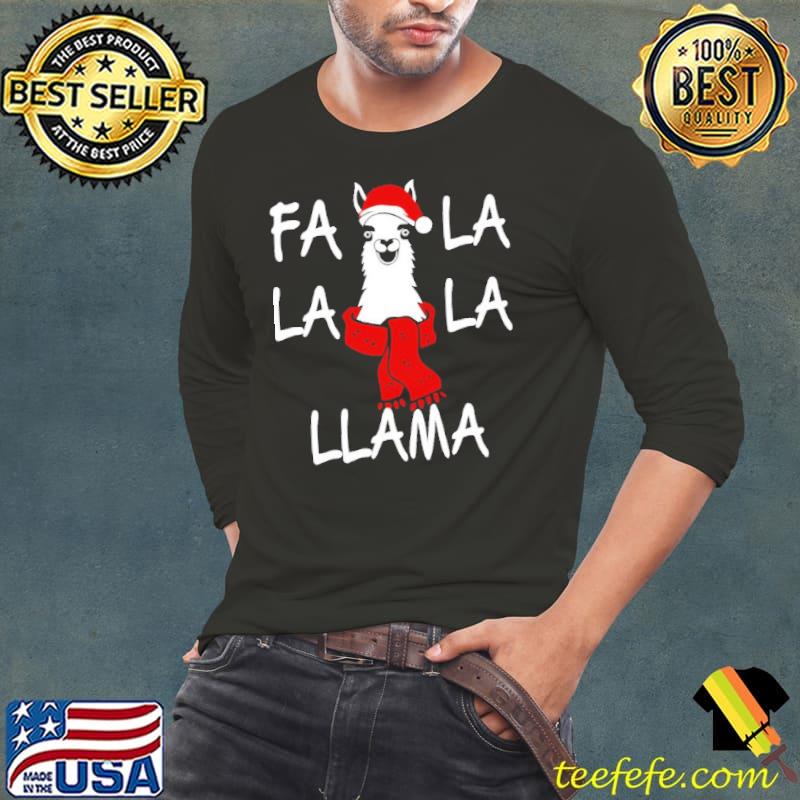 Llama christmas the funny face s Long Sleeve Tee Llama christmas the funny face s Long Sleeve Tee