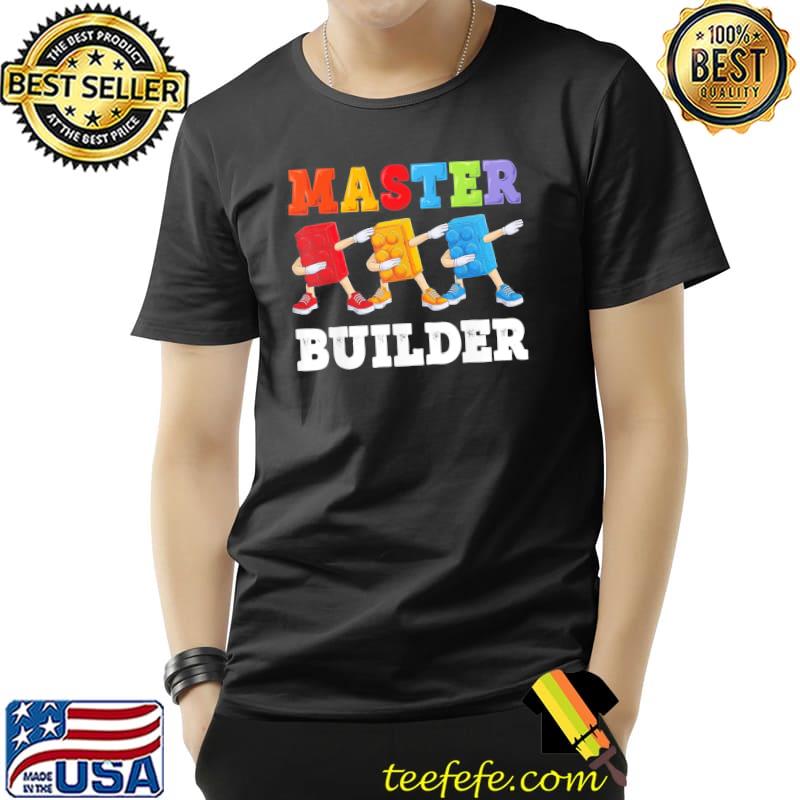 Master builder funny building blocks bricks classic shirt