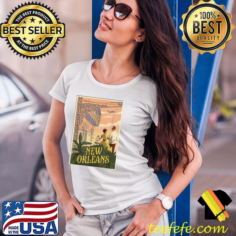 Mickey mouse one walt's plane travel poster new orleans cklassic s Ladies Tee Mickey mouse one walt's plane travel poster new orleans cklassic s Ladies Tee