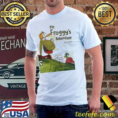 Mr froggy's adventure funny pig design classic shirt
