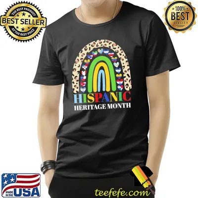 National hispanic heritage month latino countries flags shirt