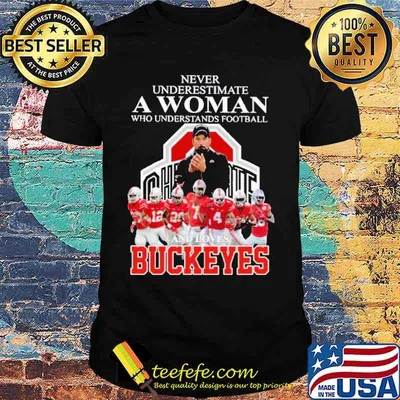 Never Underestimate A Woman Who Understand Football And Loves Buckeyes Shirt