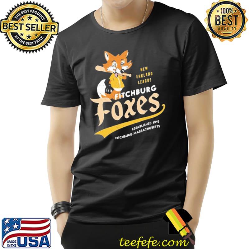 New england league fitchburg foxes shirt