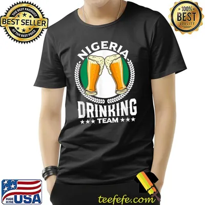 Nigeria Drinking Team Beer Stars T-Shirt