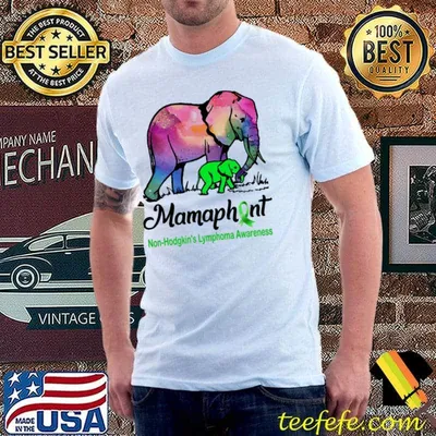 Non hodgkin's lymphoma mom elephant mamaphant non hodgkin's lymphoma awareness classic shirt
