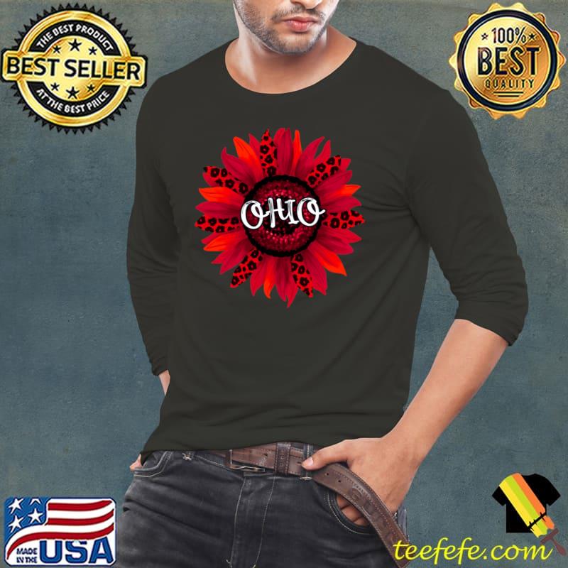 Ohio Red Sunflower Classic T-Shirt Long Sleeve Tee Ohio Red Sunflower Classic T-Shirt Long Sleeve Tee